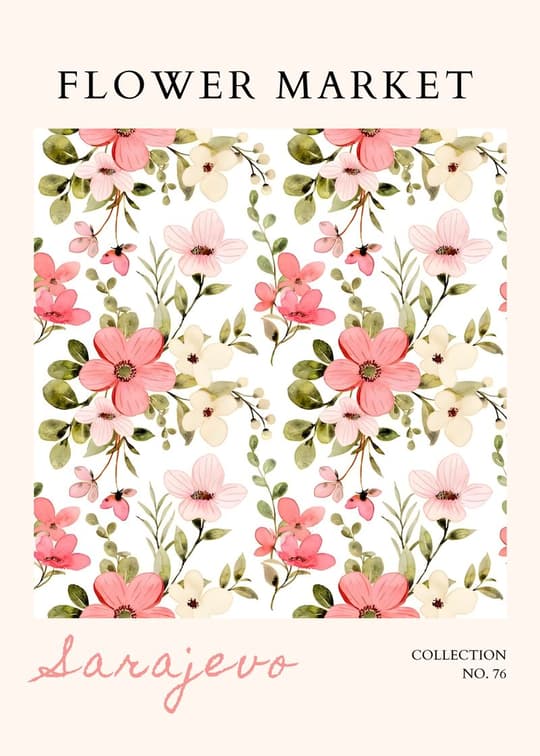 Flower Market Textile Pattern