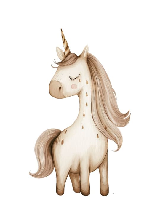Gentle Unicorn Portrait