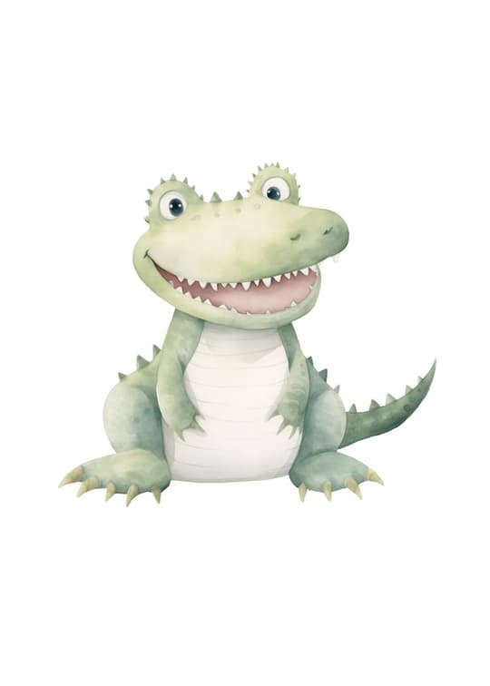 Happy Little Crocodile