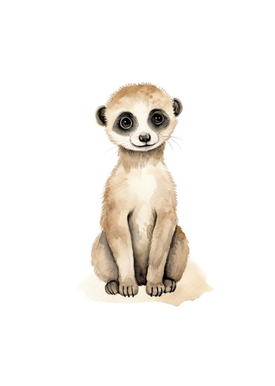 Curious Meerkat Portrait