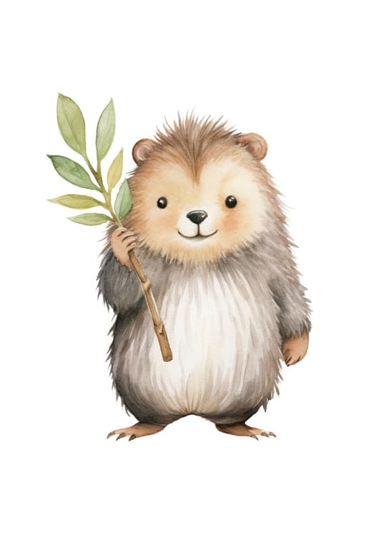 Little Bear with Olive Branch