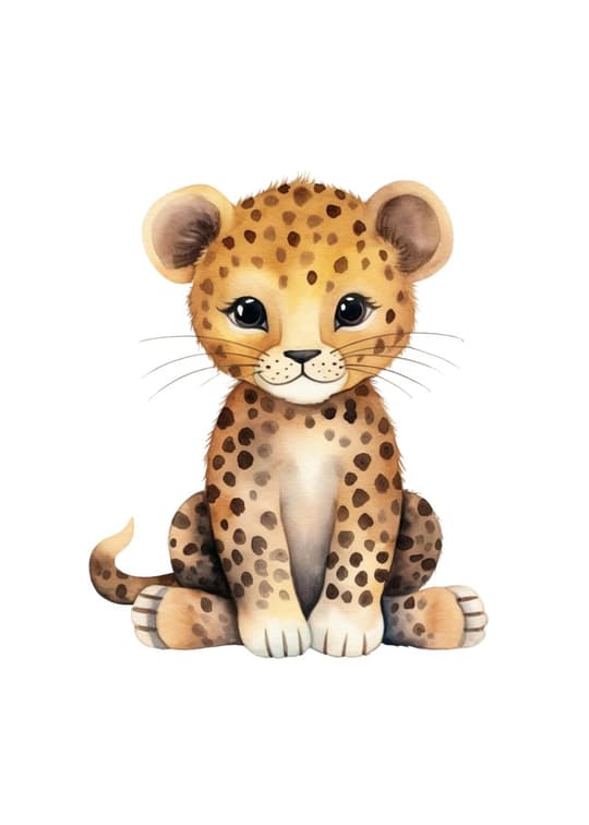 Baby Leopard Portrait