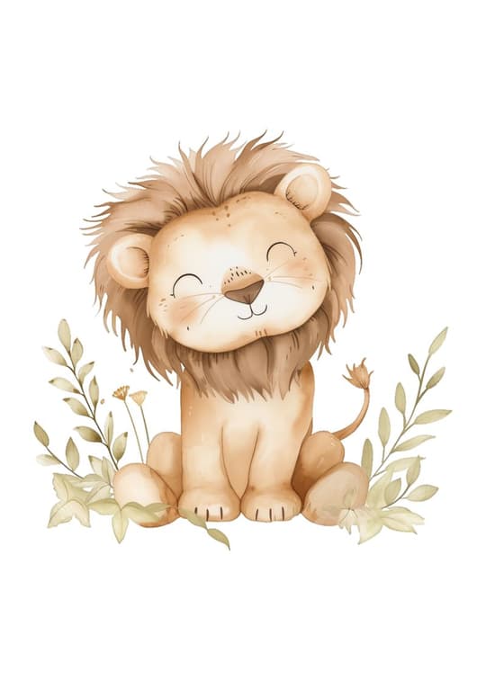 Smiling Lion Cub