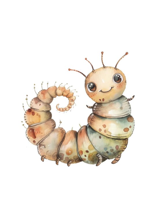 Cheerful Little Caterpillar