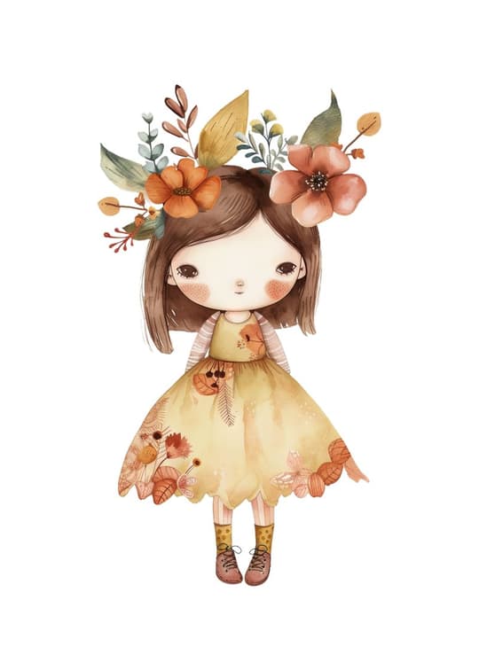 Autumn Flower Girl