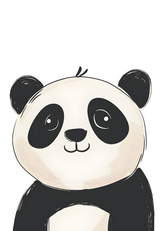 Cute Panda Face