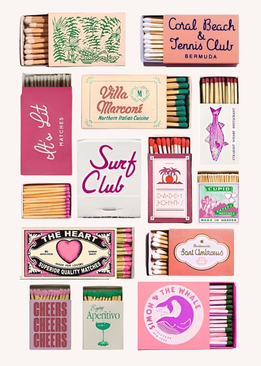 Vintage Match Box Collection