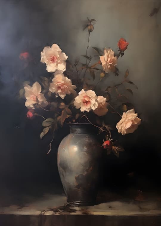 Roses in Dim Light