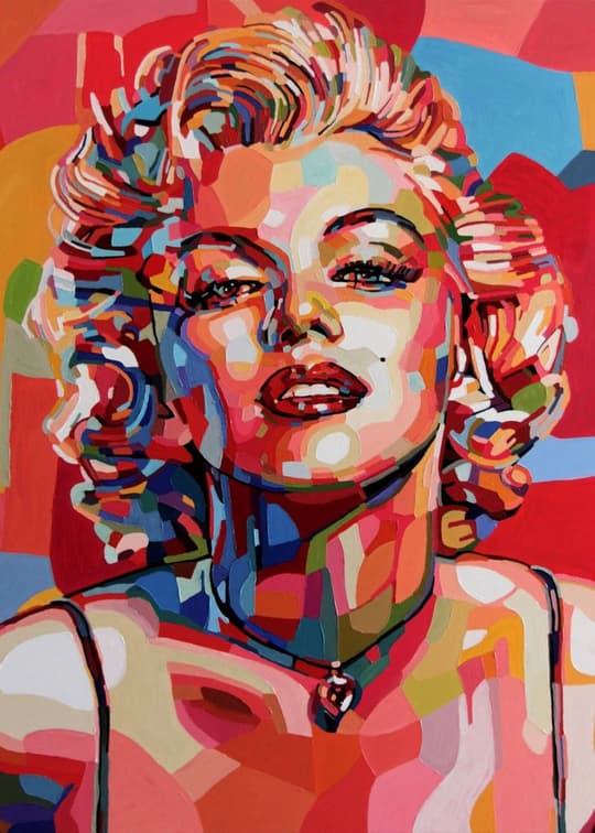 Colorful Icon Pop Art Portrait