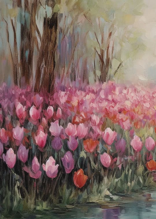 Tulips by the Water