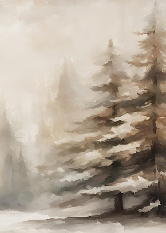 Misty Pine Forest