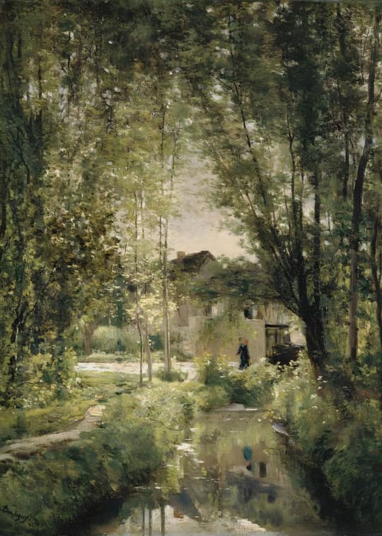 Sunlit Garden Path