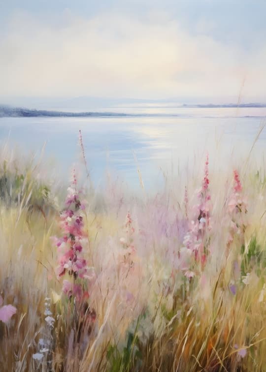 Wildflowers by the Lake