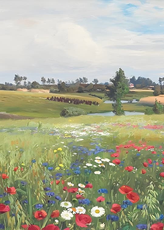 Wildflower Meadow Landscape