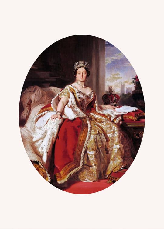 Royal Portrait in Coronation Robes