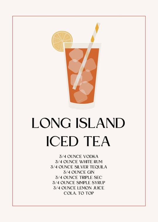 Long Island Iced Tea Recipe