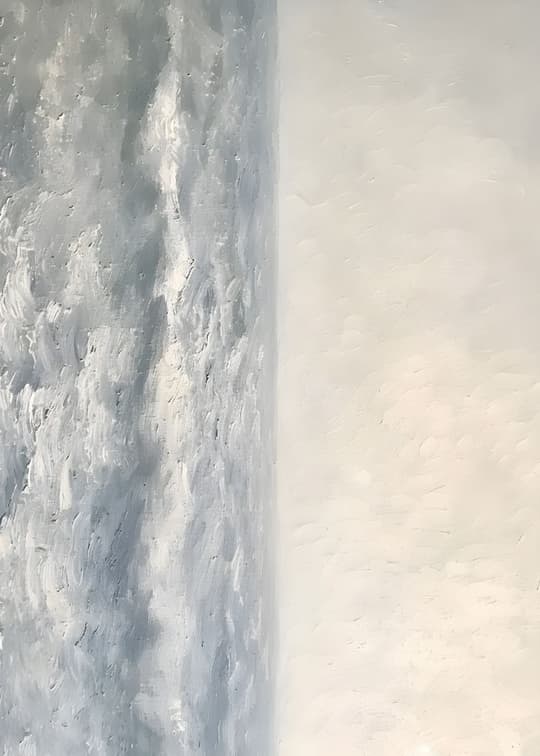 Misty Coastal Horizon