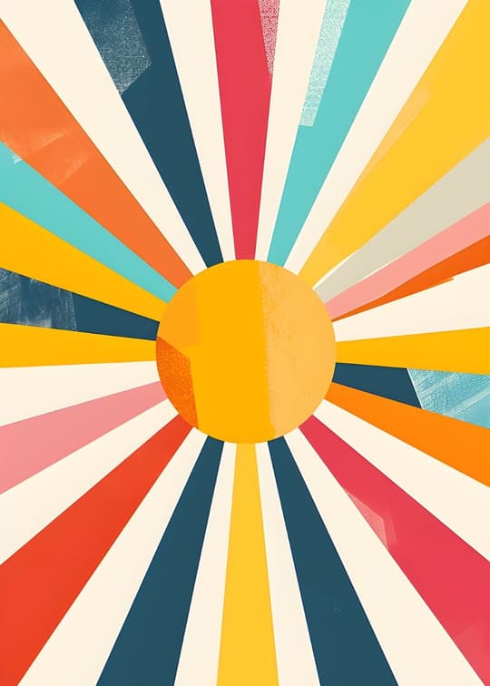 Retro Sunburst