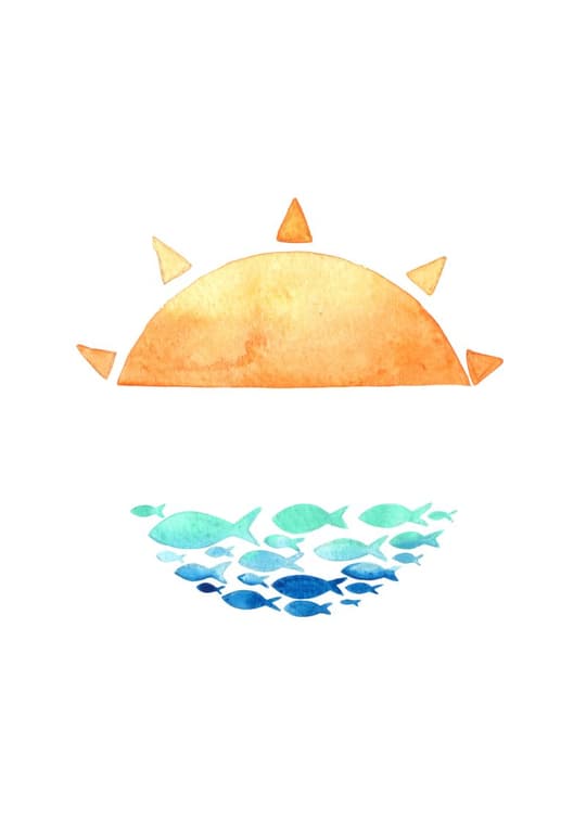 Sun and Fish