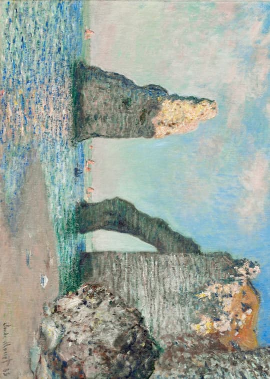 Cliffs and Sea with Figures