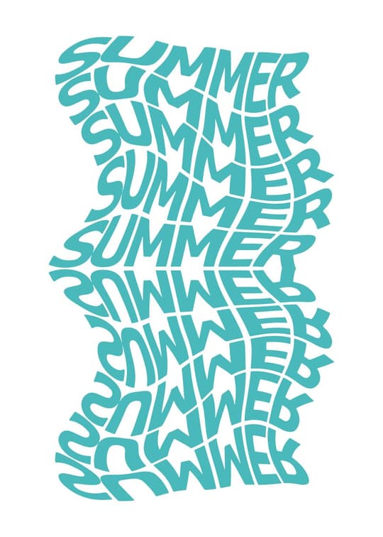 Summer Rhythm Typography