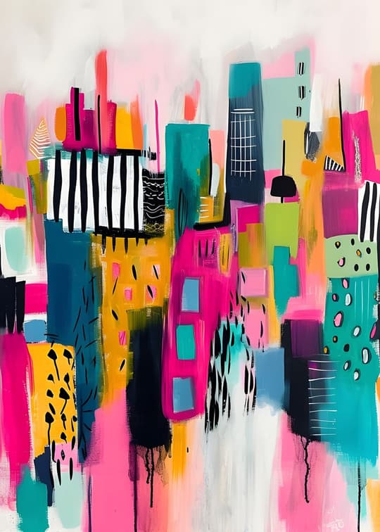 Vibrant Urban Skyline