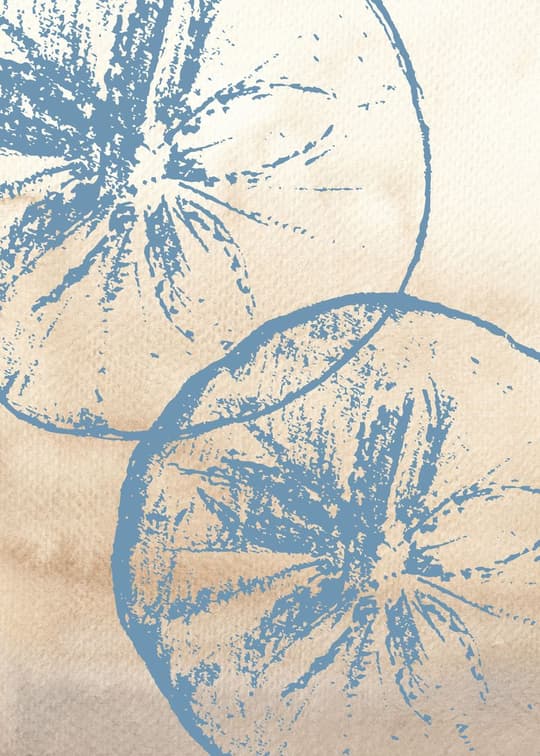 Blue Botanical Study