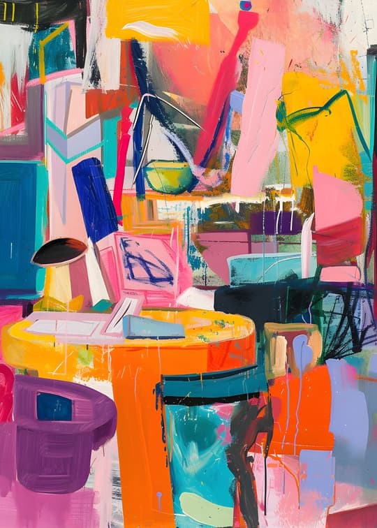 Vibrant Abstract Composition