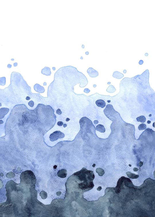 Watercolor Waves & Depths
