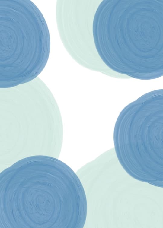 Blue Circular Abstractions