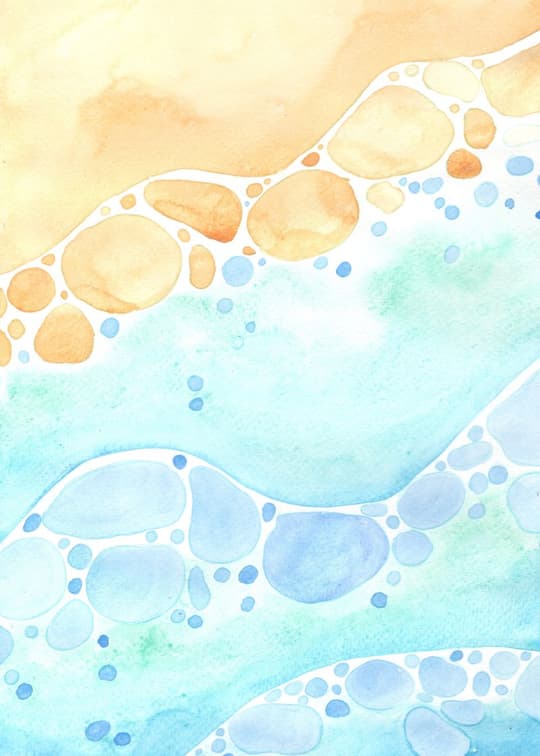 Coastal Pebbles & Waves