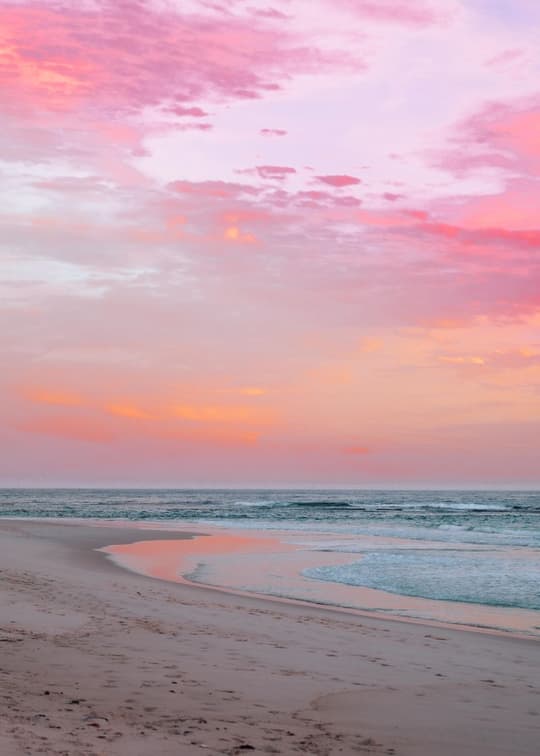 Pink Sunset Beach