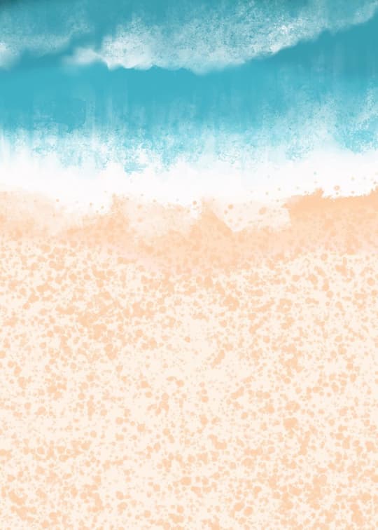 Turquoise Waves & Sandy Shore