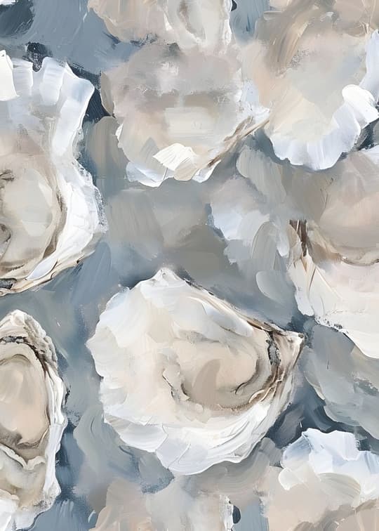 White Roses in Soft Bloom