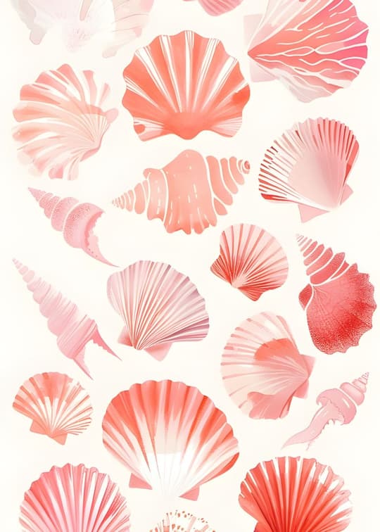 Pink Seashell Study