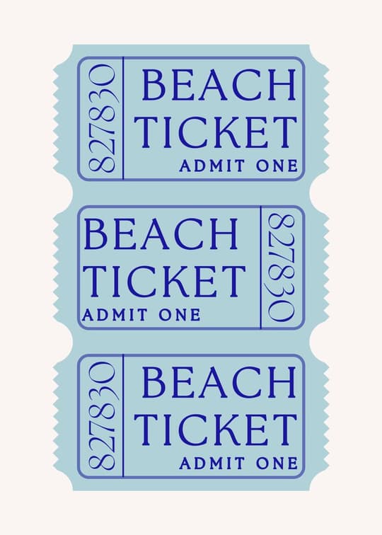 Vintage Beach Tickets