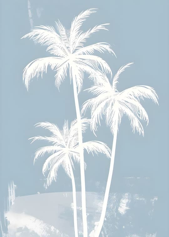 Moonlit Palms