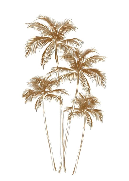 Golden Palm Trees