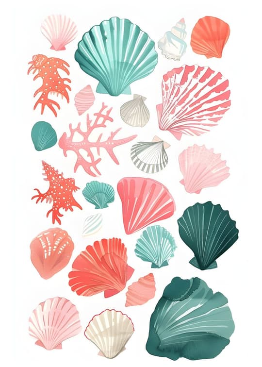 Coastal Seashells & Coral