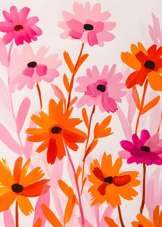 Vibrant Daisy Field