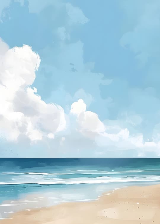 Coastal Sky & Waves