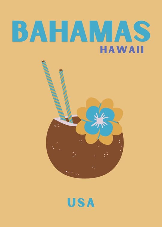 Bahamas Hawaii Coconut Drink