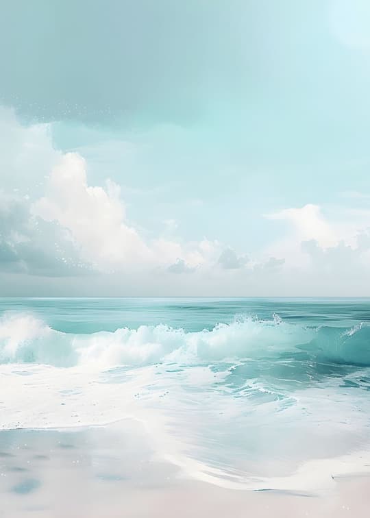 Serene Coastal Waves