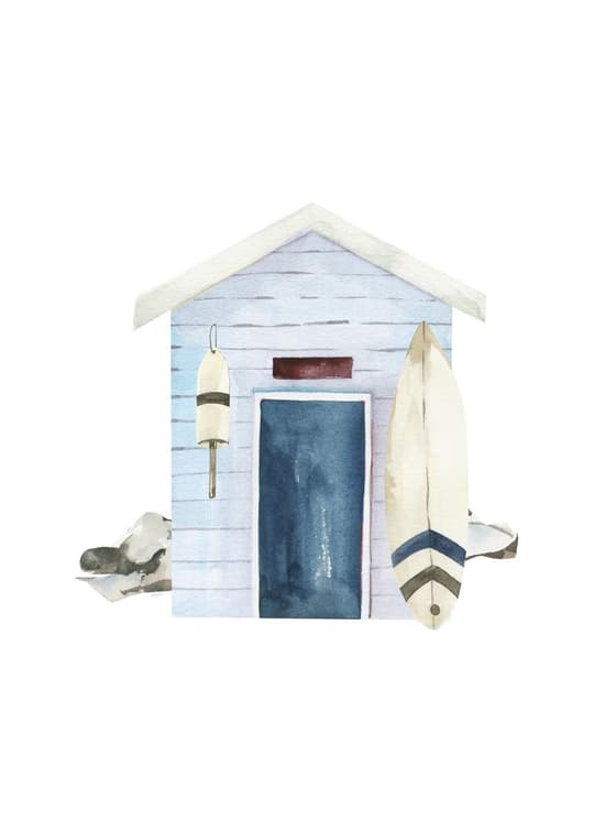 Beach Hut & Surfboards