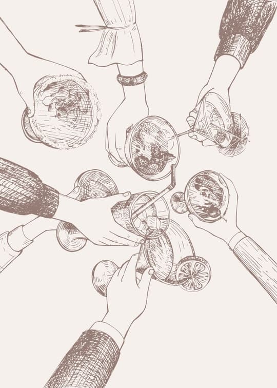 Hands Sharing Soup