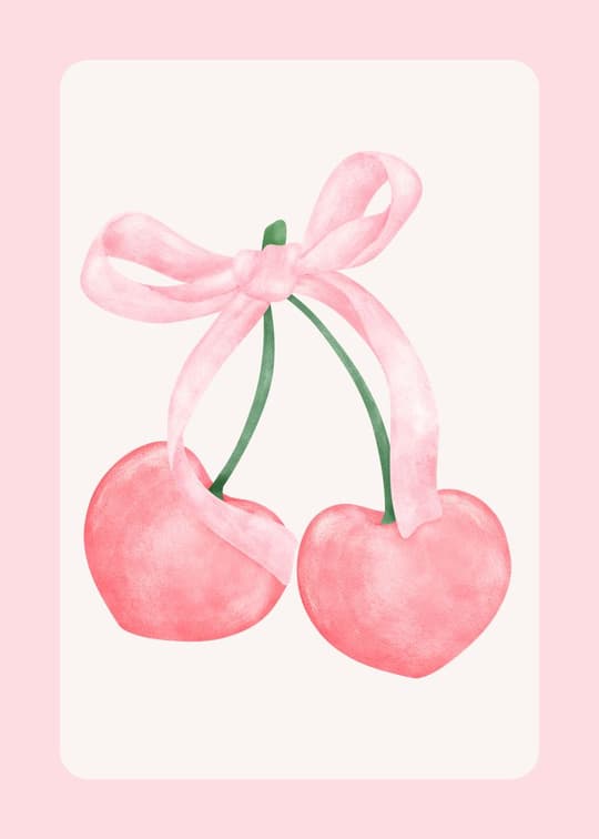 Pink Ribbon Cherries