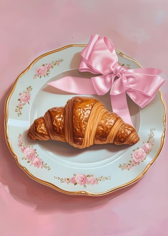 Croissant & Ribbon