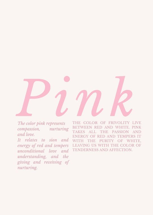 Pink: Color of Compassion