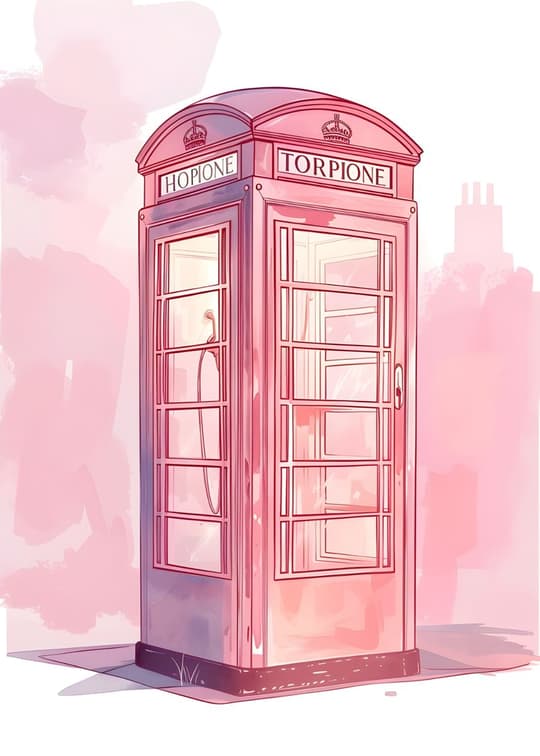 Pink London Telephone Box