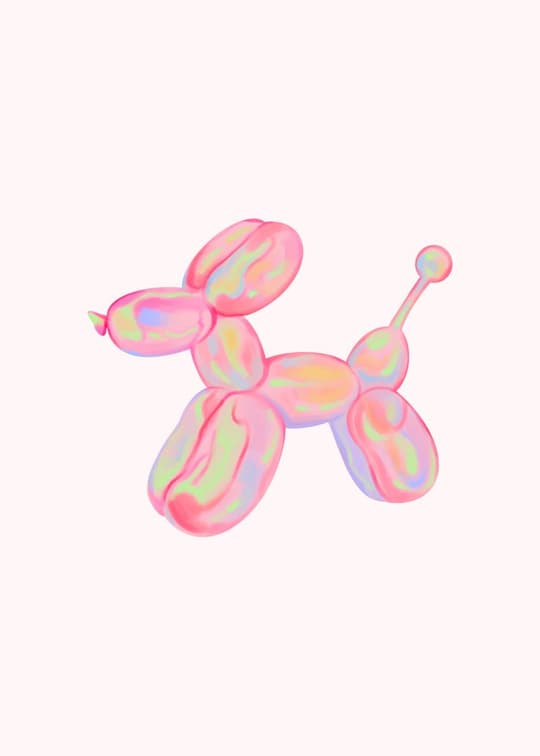 Pastel Balloon Poodle